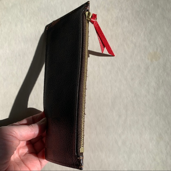 Louis Vuitton Damier Ebene Josephine Wallet Red - Picture 15 of 16